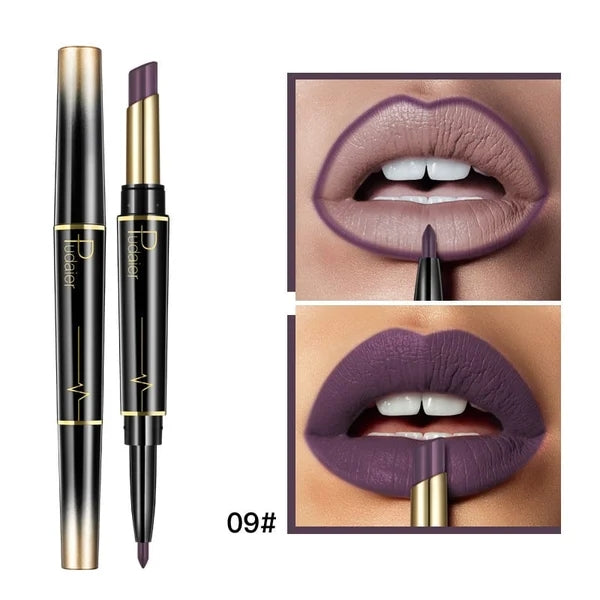👄Hot Promotion 47% Off👄16 Color Long Lasting Lipstick Lipstick + Lip Liner Combo