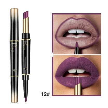 👄Hot Promotion 47% Off👄16 Color Long Lasting Lipstick Lipstick + Lip Liner Combo