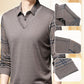 Winter Promotion ⏰Men's Fake Two Piece Lapel Long-Sleeve Tops