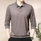 Winter Promotion ⏰Men's Fake Two Piece Lapel Long-Sleeve Tops