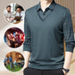 Winter Promotion ⏰Men's Fake Two Piece Lapel Long-Sleeve Tops