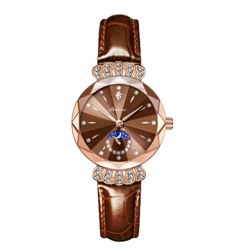 🎀49%OFF New Year Sale🎀Fashionable Diamond Moon Star Watch for Women