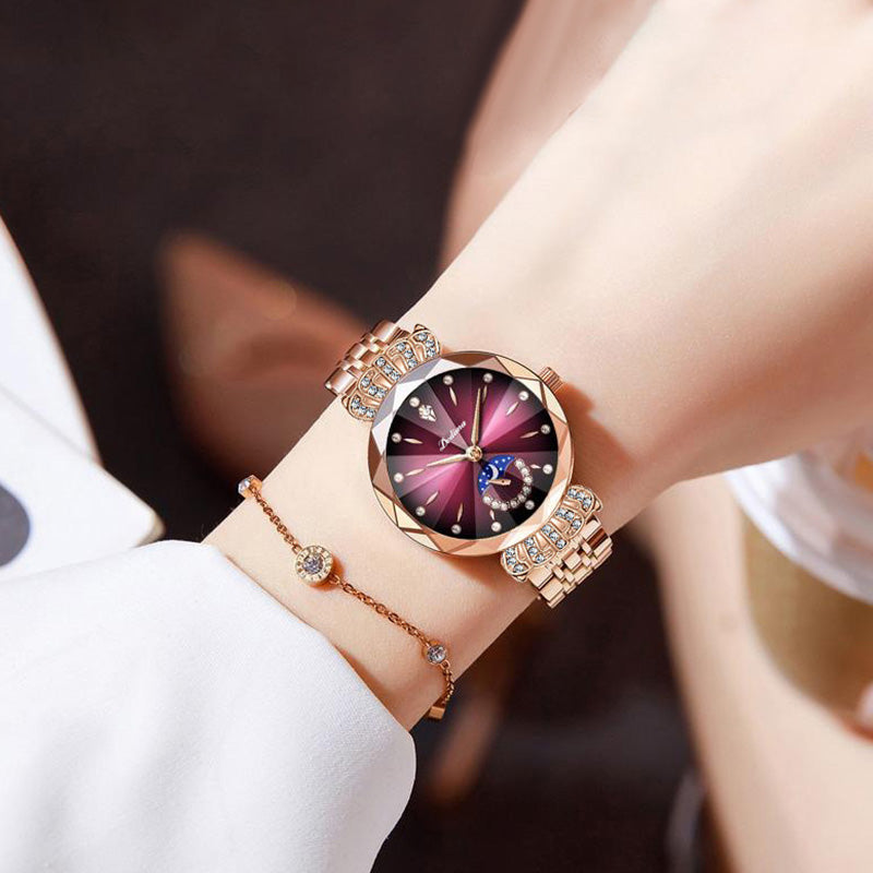 🎀49%OFF New Year Sale🎀Fashionable Diamond Moon Star Watch for Women