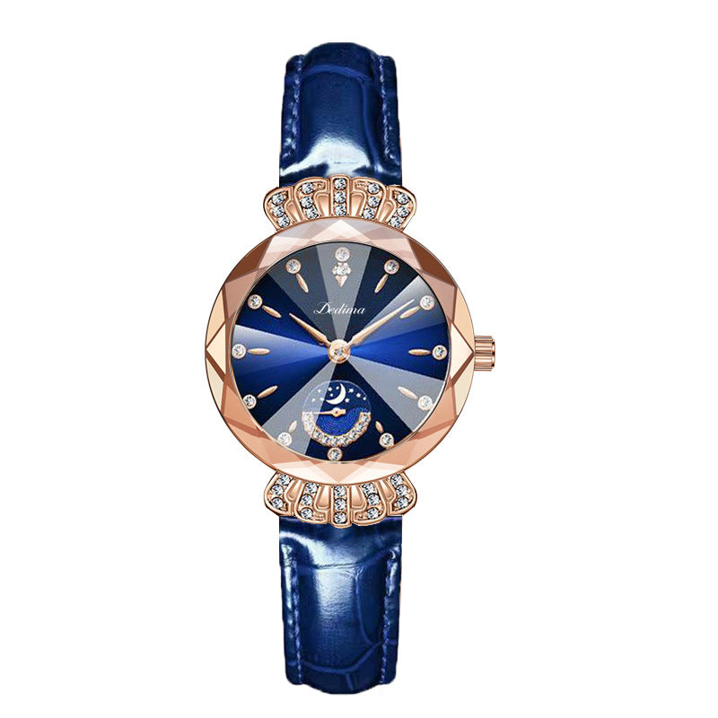🎀49%OFF New Year Sale🎀Fashionable Diamond Moon Star Watch for Women