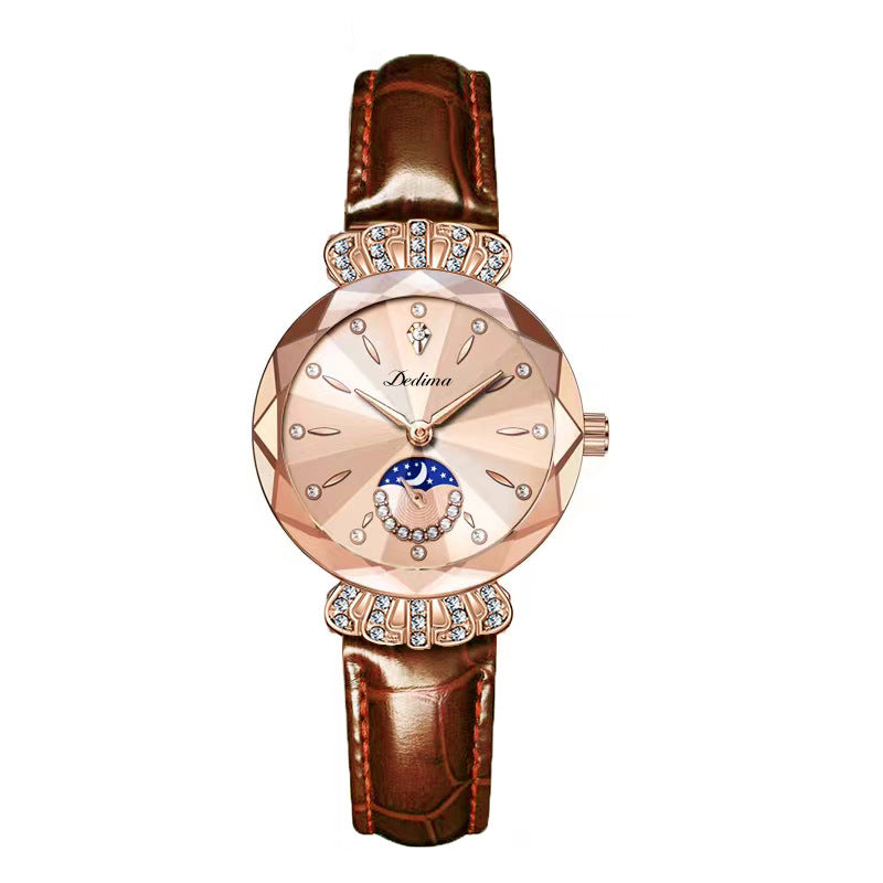 🎀49%OFF New Year Sale🎀Fashionable Diamond Moon Star Watch for Women