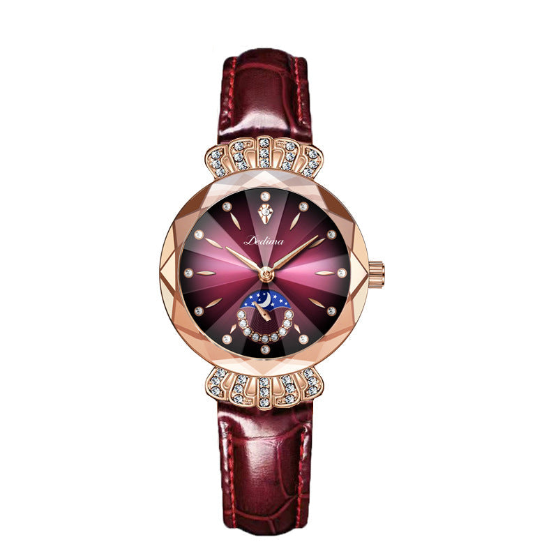 🎀49%OFF New Year Sale🎀Fashionable Diamond Moon Star Watch for Women