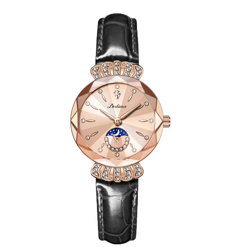 🎀49%OFF New Year Sale🎀Fashionable Diamond Moon Star Watch for Women