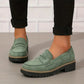👢Women's Comfortable Chunky Slip On Platform Loafers