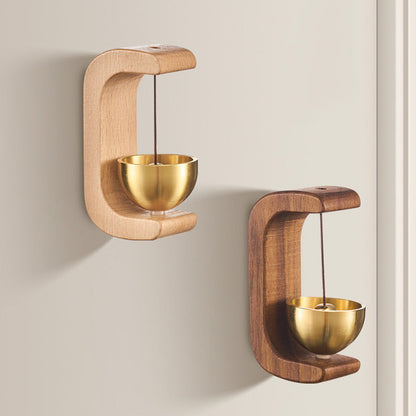 Magnetic Wooden Wind Chime Doorbell Decoration