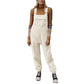 Casual Soft Plush Jumpsuit with Zipper Pockets