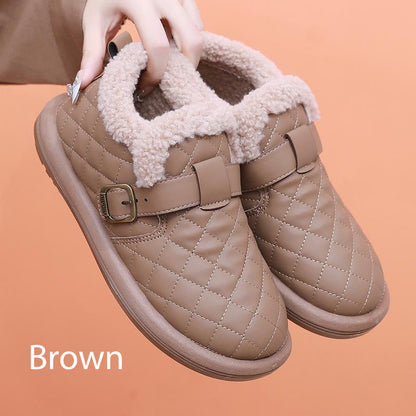 Women's Winter Plush Slip-On Flat Shoes