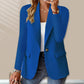 Women's Minimalist Solid Button Lapel Collar Blazer
