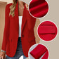 Women's Minimalist Solid Button Lapel Collar Blazer