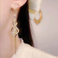 Sparkling Double Rhinestone Earrings
