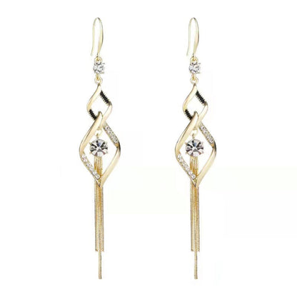 Sparkling Double Rhinestone Earrings