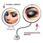 🔥360° Flexible Light Up 10X Magnification Makeup Mirror