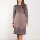 💃2025 New Arrival Pre-Sale✨Printed Straight Long Sleeve Crew Neck Dress