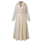 💥2025 New Hot Sale💕Women's Plain Cotton Lapel Shirt Wrap Dress