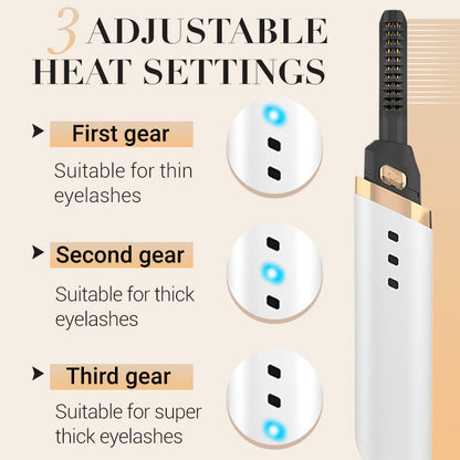 USB Rechargeable Electric Heated Eyelash Curler
