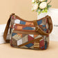 👜New Fashion PU Soft Leather Color Matching Shoulder Bag