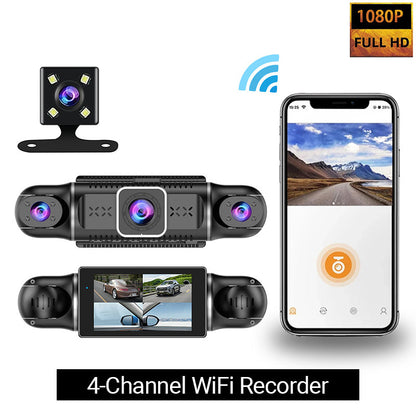 ✨ Driving Security ✨4-Channel 1080P Car Recorder