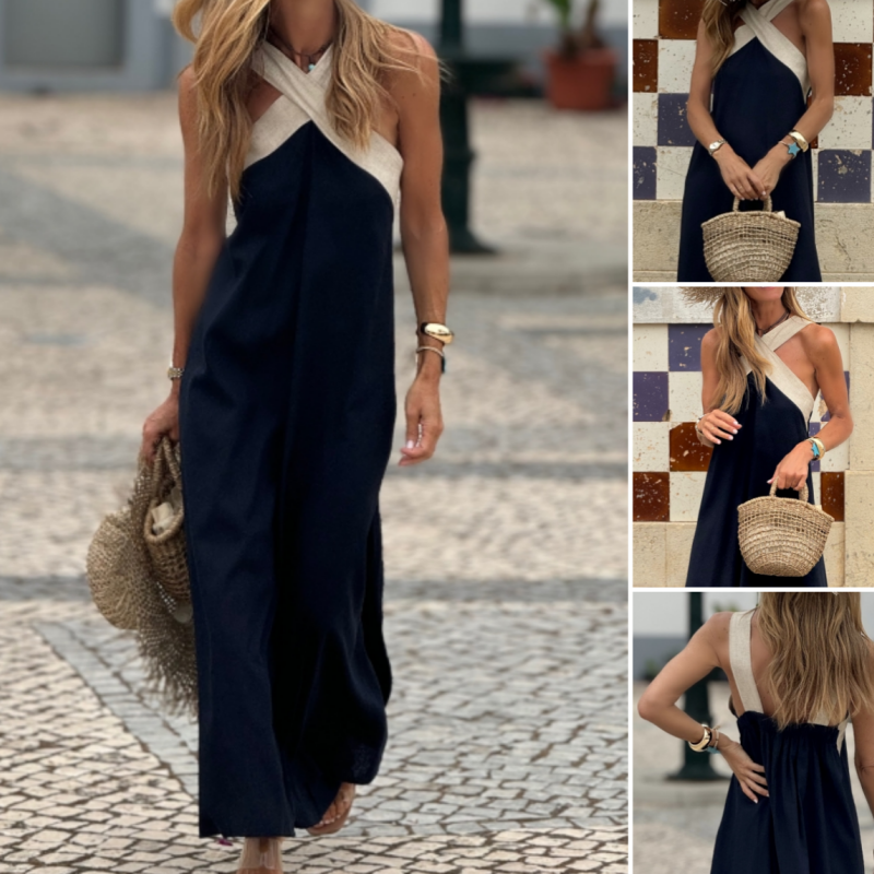 🌸Summer Specials🌸 Women's Halter Neck Sleeveless Maxi Dress