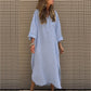 What should I wear tomorrow?💕Women’s Casual Solid Color Long Sleeve Dress with Pockets