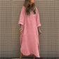 What should I wear tomorrow?💕Women’s Casual Solid Color Long Sleeve Dress with Pockets