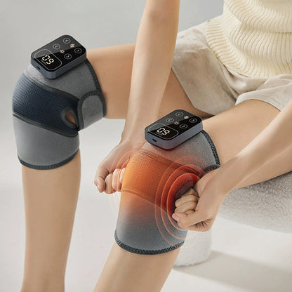 🔥 50% OFF! 🦵 ELECTRONIC KNEE PADS - 3 Heat Levels & Vibration Massage, Rechargeable Battery with Adjustable Strap, Perfect for Pain Relief and Sports Recovery 🌟🧴