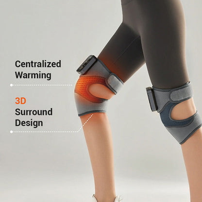 🔥 50% OFF! 🦵 ELECTRONIC KNEE PADS - 3 Heat Levels & Vibration Massage, Rechargeable Battery with Adjustable Strap, Perfect for Pain Relief and Sports Recovery 🌟🧴