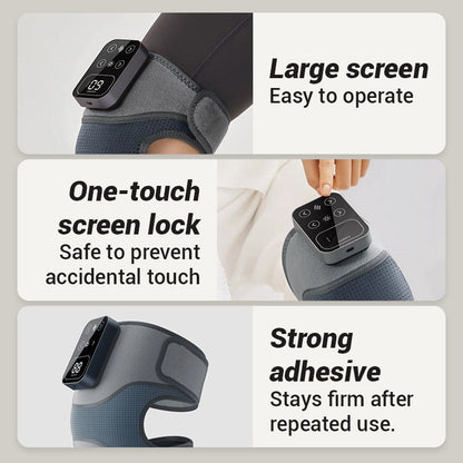 🔥 50% OFF! 🦵 ELECTRONIC KNEE PADS - 3 Heat Levels & Vibration Massage, Rechargeable Battery with Adjustable Strap, Perfect for Pain Relief and Sports Recovery 🌟🧴