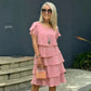 🔥HOT SALE 48% OFF🔥Women's Casual Wave Cut Ruffle Dress