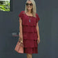🔥HOT SALE 48% OFF🔥Women's Casual Wave Cut Ruffle Dress