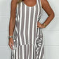 💕Limited Sale 50% OFF💕👗Stripe Oversized Tie-Front Pocket Dress