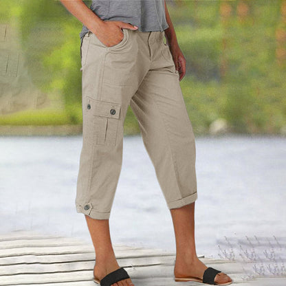 🔥 Hot Sale 🔥Women's High Elasticity Multi-pocket Casual Shorts
