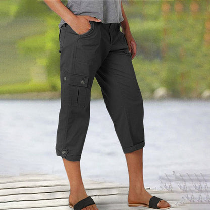 🔥 Hot Sale 🔥Women's High Elasticity Multi-pocket Casual Shorts