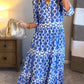 🎉Spring Specials Sale 50% OFF🌸Women’s Geometric Print V-Neck Maxi Dress