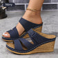 Women’s Open Toe Slip On Wedge Sandals