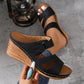 Women’s Open Toe Slip On Wedge Sandals
