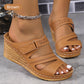 Women’s Open Toe Slip On Wedge Sandals