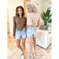 💖Limited time sale 49% OFF🩳High Rise Frayed Hem Cut Off Jean Shorts