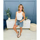 💖Limited time sale 49% OFF🩳High Rise Frayed Hem Cut Off Jean Shorts