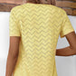 🌿Women's Casual Round Neck Short Sleeve Hollow Out T-Shirt