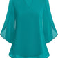 💖Limited Time Sale 48% OFF💖V-neck chiffon shirt