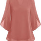 💖Limited Time Sale 48% OFF💖V-neck chiffon shirt