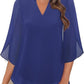 💖Limited Time Sale 48% OFF💖V-neck chiffon shirt