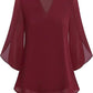 💖Limited Time Sale 48% OFF💖V-neck chiffon shirt