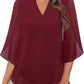 💖Limited Time Sale 48% OFF💖V-neck chiffon shirt