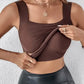 🔥U Neck Shapewear Built-in Bra Tank