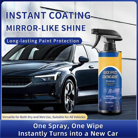 🚗LAST DAY 50% OFF! ✨Quick Acting Car Coating Agent Spray, Instant Mirror Shine Long Lasting Paint Protection Spray, Free Cleaning Towel Included